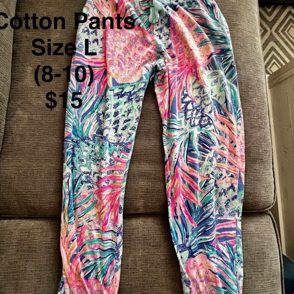 Lilly Pulitzer Tropical Print Kids Joggers